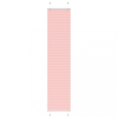 vidaXL Jaluzea plisată roz 40x200 cm Lățime țesătură 39,4cm poliester foto