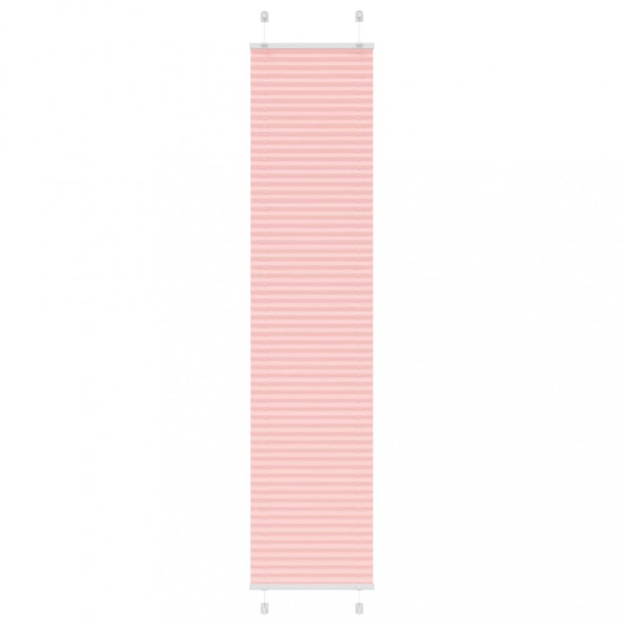 vidaXL Jaluzea plisată roz 40x200 cm Lățime țesătură 39,4cm poliester