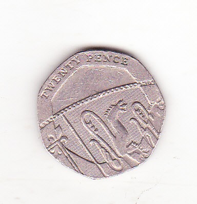 bnk mnd Marea Britanie Anglia 20 pence 2009 foto