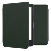 Husa Kwmobile Kobo Clara 2E / Tolino Shine 4, Verde Inchis, Piele Ecologica, Flip Cover, Rezistenta Socuri