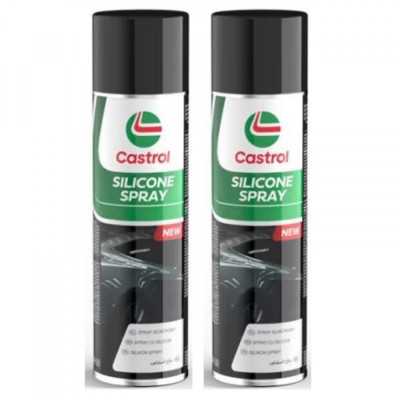 Pachet 2 x Spray Castrol cu silicon pentru metal si plastic 500 ml foto