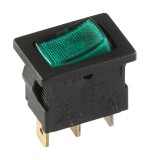 EINBAU-WIPPENSCHALTER SERIE 3631 SCHWARZ/GR&Uuml;N 3631-850.22 INTERB&Auml;R