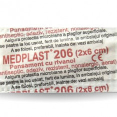 Pansament cu rivanol 2 x 6cm, 1 bucata, Medplast