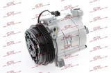 Compresor AC Subaru Forester 2008; motor 2.0, 2.0 T, 2.5, 2.5 T, tip Valeo, tip Zexel DKV-14G, diametru fulie 125mm, 4 nervuri, iesire 15,5mm,