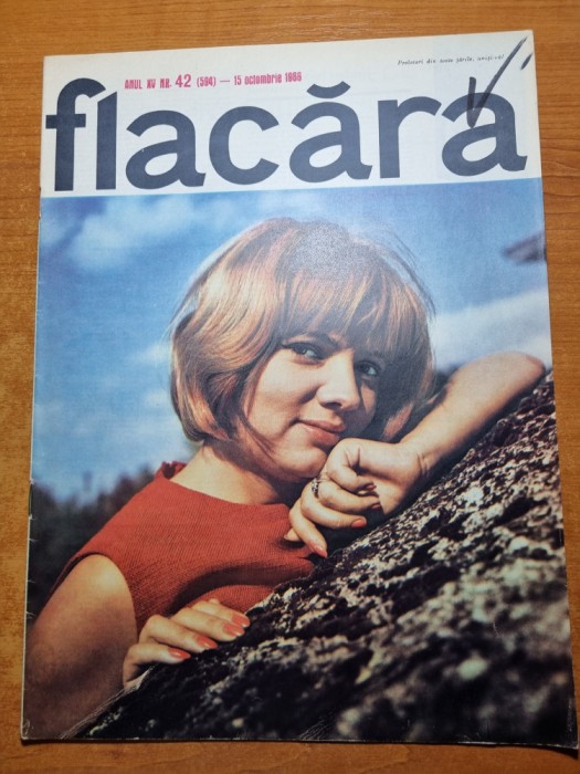 flacara 15 octombrie 1966-ceausescu vizita in hunedoara,art.alba iulia si husi