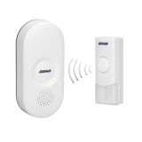 Sonerie fara fir Orno OR-DB-QX-155, 36 melodii, 300 m, 80 dB, emitator IP44, alb