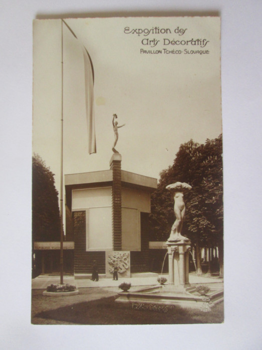 Carte postala foto Paris-Expozitia de arte decorative 1925-Pavilion Cehoslovacia