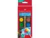 Acuarele pastila 24 mm + pensula Faber-Castell 12 culori/set, Faber Castell