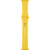 Curea silicon marca THD pentru Apple Watch 45 mm seria 7 si seria 8, marimea S/M, culoarea galben ginger