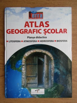 Atlas geografic scolar foto