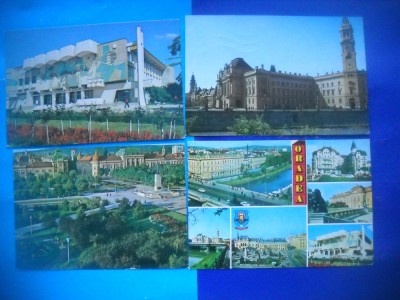 HOPCT LOT 2617 ORADEA -JUD BIHOR-4 CARTI POSTALE-CIRCULATE foto