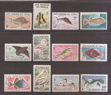 Coasta Franceza Somaleza 1959-1960 - Pești și Păsări, MNH, Nestampilat