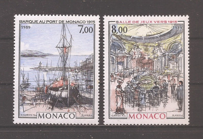 Monaco 1989 - Monaco &amp;icirc;n Belle Epoque - Tablouri de Hubert Clerissi, MNH foto