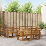 vidaXL Set de canapele de exterior 7 pcs natural Lemn Solid de Acacia 3366532