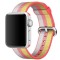 Curea iUni compatibila cu Apple Watch Ultra/SE/8/7/6/5/4/3/2/1, 40mm, Nylon, Woven Strap, Rainbow