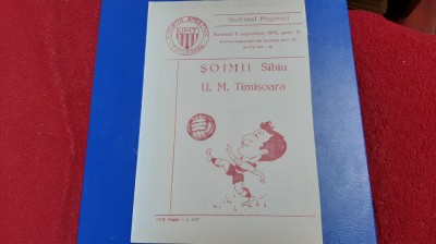 program UM Timisoara - Soimii Sibiu foto