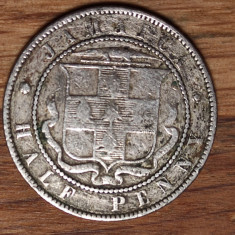 Jamaica - moneda de colectie rara - 1/2 half penny 1870 - Victoria - tiraj 240k