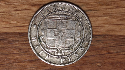 Jamaica - moneda de colectie rara - 1/2 half penny 1870 - Victoria - tiraj 240k foto