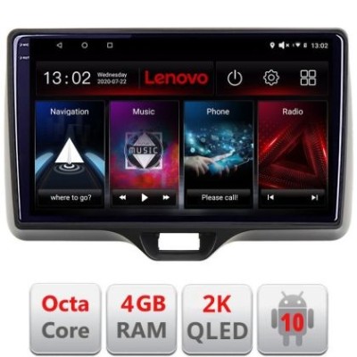 Navigatie Toyota Yaris 2020- , Octacore Qualcomm, 4Gb RAM, 64Gb Hdd, 4G, Qled 2K, DSP, Carplay, Bluetooth CarStore Technology foto