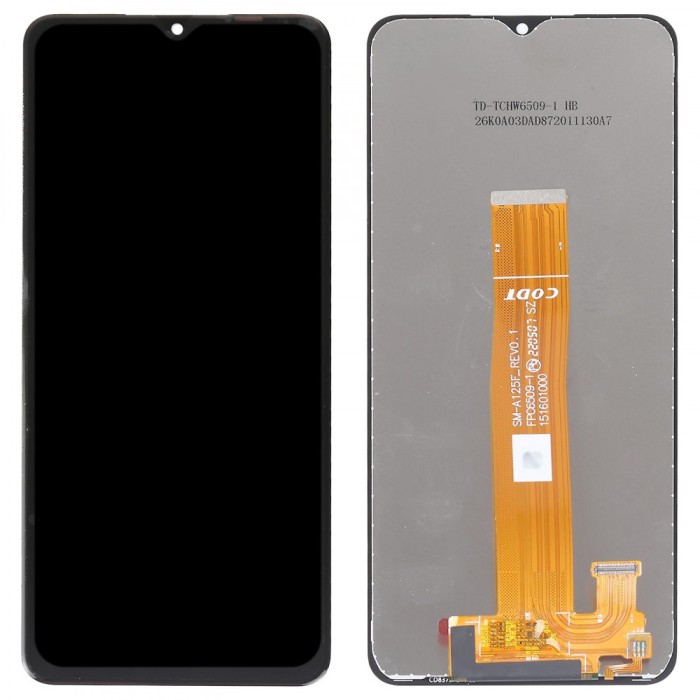 Display Samsung Galaxy A12 A127 Nacho cu touchscreen Compatibil Negru