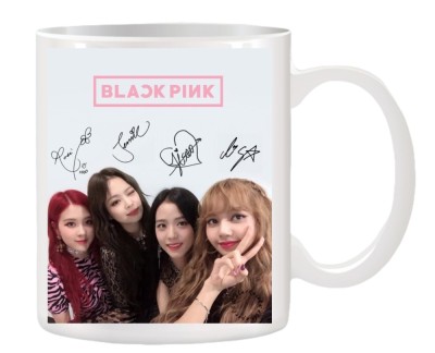 Cana alba personalizata cu Blackpink, BL&amp;Lambda;ƆKPIИK, INOVATIX&amp;reg;. 330ml foto