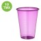 Set Pahare Plastic, 10 Buc, Capacitate 480ml, Culoare Mov