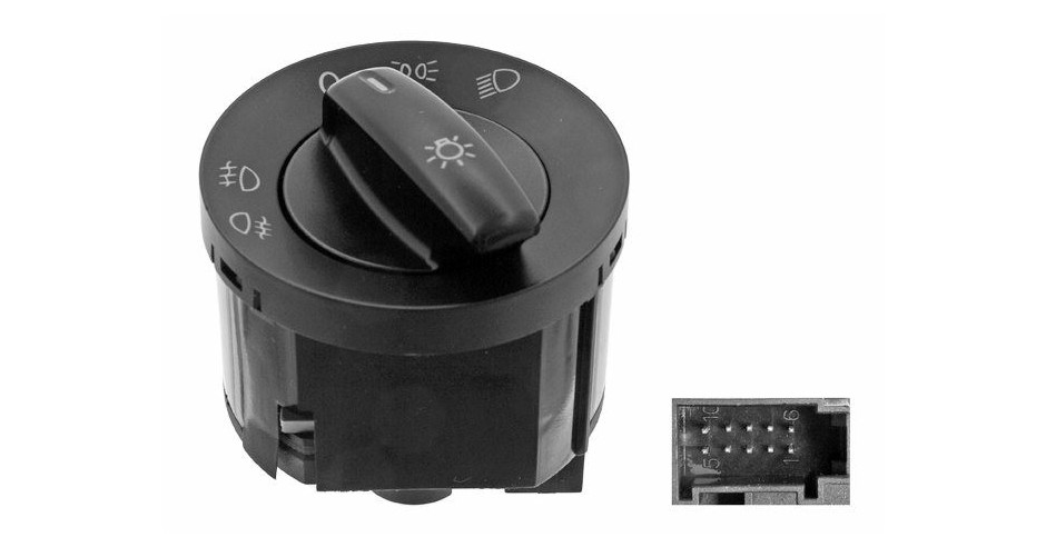 Commutateur D'Éclairage VW 1K0 941 431Q - Pour Golf MK5, Touran, Jetta, Passat, Caddy