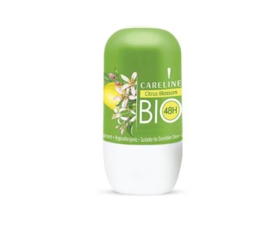 Careline Bio Roll-On, Deodorant, Citrus Blossom, 75 ml foto