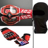 Cumpara ieftin Set accesorii moto -off road-atv-bicicleta-tricicleta:Ochelari,manusi si cagula, set Marime L
