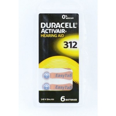Set 6 Baterii pentru Aparate Auditive Duracell PR675 9D010 XXM foto