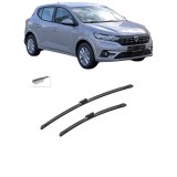 Cumpara ieftin Set stergatoare auto Dacia SANDERO III din 2021-2022, pentru parbriz auto, 2 bucati, Bosch Aerotwin, din cauciuc siliconat rezistent, Dacia