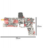 Pistol cu bile de gel și gloanțe de spumă, alimentat cu baterie, USB, 550 buc. bile, 7-8 mm, Oem