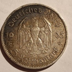 Germania Nazista 5 reichsmark 1935 A argint