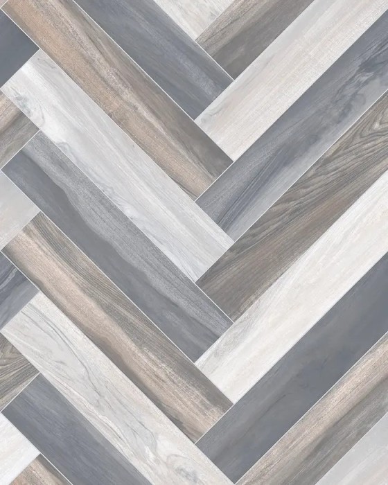 Linoleum Rezidential Antiderapant Clasa 21, Belgia, Model Venice 961M, Suport Spuma, Grosime 2.3 mm, Imitatie Parchet, Crem, Bej, Gri, PVC, Latime 2m,