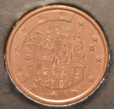 5 euro cent Spania 2003, Europa