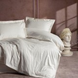 Cumpara ieftin Lenjerie Elegant Stripe Ekru (Satin Deluxe)