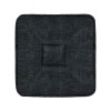 Perna pentru scaun, 39x39 cm, Negru, Bumbac/Poliester, ATU-089937, Oem