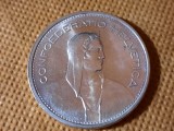 ELVETIA 5 FRANCS 1967 UNC, Europa, Argint