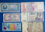 Lot Bancnote vechi romanesti 100 lei 10 1966 5000 10000 2000 eclipsa