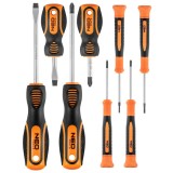 Set surubelnite 8 piese CrV cu varf magnetic NEO Tools