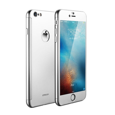 Husa Fullcover iPhone 7 Plus iPhone 8 Plus Silver 360&amp;deg; Joyroom + Folie Sticla foto