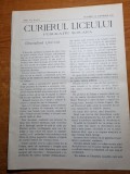 Curierul liceului 10 octombrie 1912-cugetari m.eminescu,carmen sylva,busoiceanu