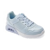 Pantofi sport SKECHERS albastri, UNO LITE 2.0, din piele ecologica
