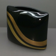 Vaza - Rosenthal - designer H. Drexler - poleita cu aur