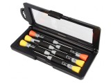 Set 6 Șurubelnițe Phillips și Plate cu Cutie din Plastic