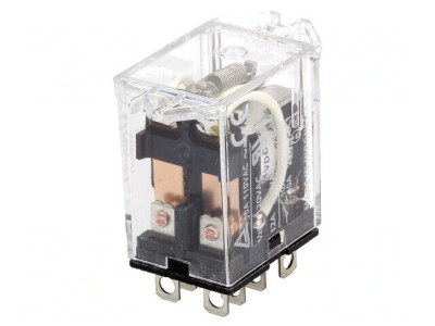 Releu Electromagnetic DPDT 24VDC 10A foto