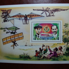 DOMINICA BLOC AVIATIE MNH