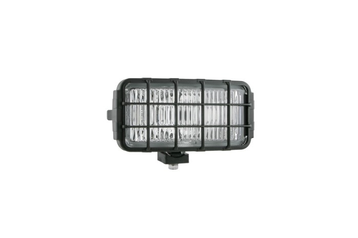 Proiector ceata MERCEDES 207-410, 1977-1995, EU, fata, partea stanga=dreapta, dreptunghiular; 180x86x82 mm; 12/24V; H3; geam alb, carcasa neagra;