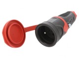 Conector Alimentare AC Mamă 2P PE 250V 16A Pe Cablu