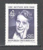 Austria.1978 100 ani nastere L.Meitner-fizician nuclear MA.885, Nestampilat